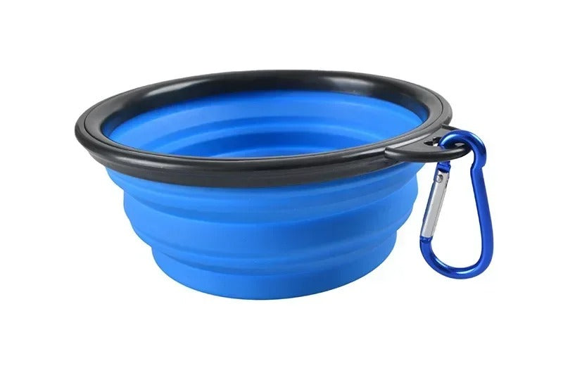 Foldable Silicone Pet Bowl – 1000ml Large Capacity Travel Feeder for Dogs & Puppies