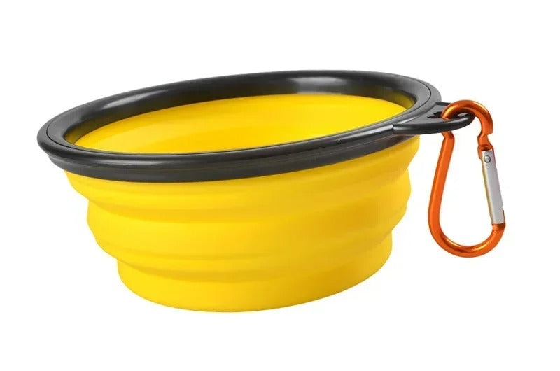 Foldable Silicone Pet Bowl – 1000ml Large Capacity Travel Feeder for Dogs & Puppies