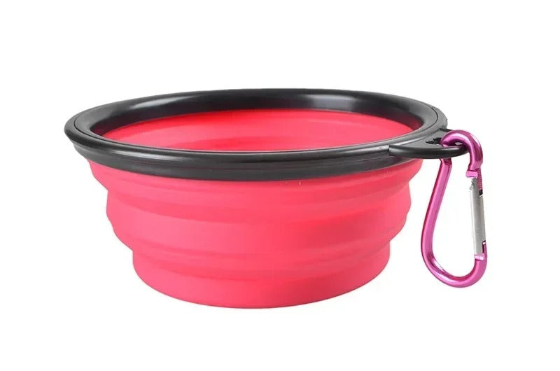 Foldable Silicone Pet Bowl – 1000ml Large Capacity Travel Feeder for Dogs & Puppies