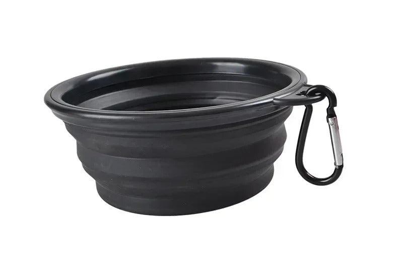Foldable Silicone Pet Bowl – 1000ml Large Capacity Travel Feeder for Dogs & Puppies