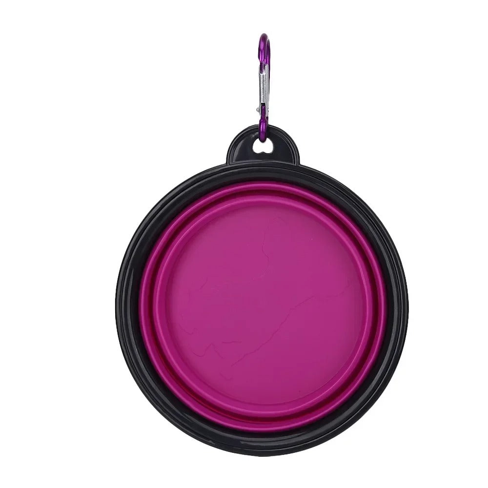 Foldable Silicone Pet Bowl – 1000ml Large Capacity Travel Feeder for Dogs & Puppies